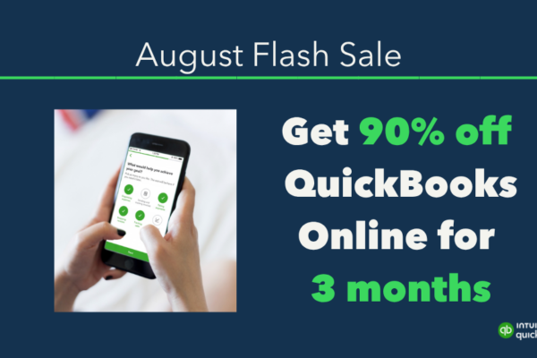 Get 90% off for 3 months on QuickBooks Online