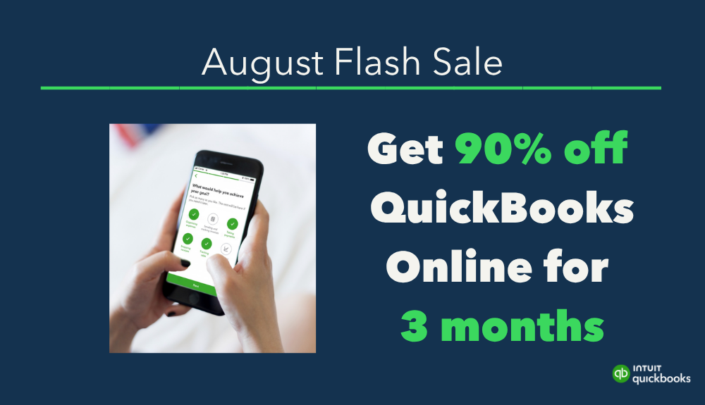 Get 90% off for 3 months on QuickBooks Online